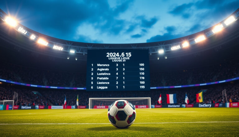 Bảng xếp hạng bóng đá Pháp Ligue 1 mới nhất 2024/25